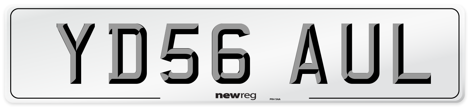 YD56 AUL Number Plate from New Reg